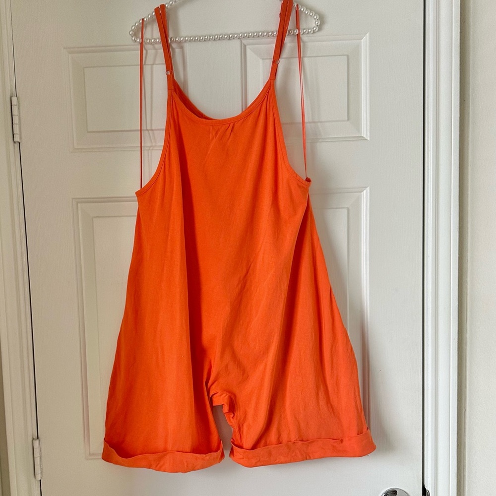 Chelsea & Violet Orange Comfy Romper - Picture 5 of 8